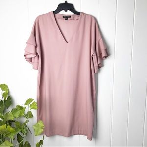 Banana Republic Layered Flutter Sleeve Dress